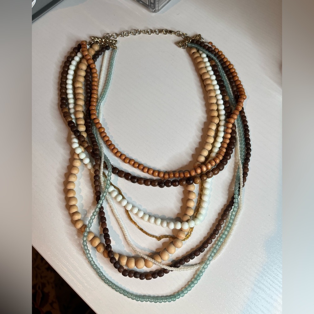 Layered beaded necklace
